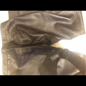 Leather black pants